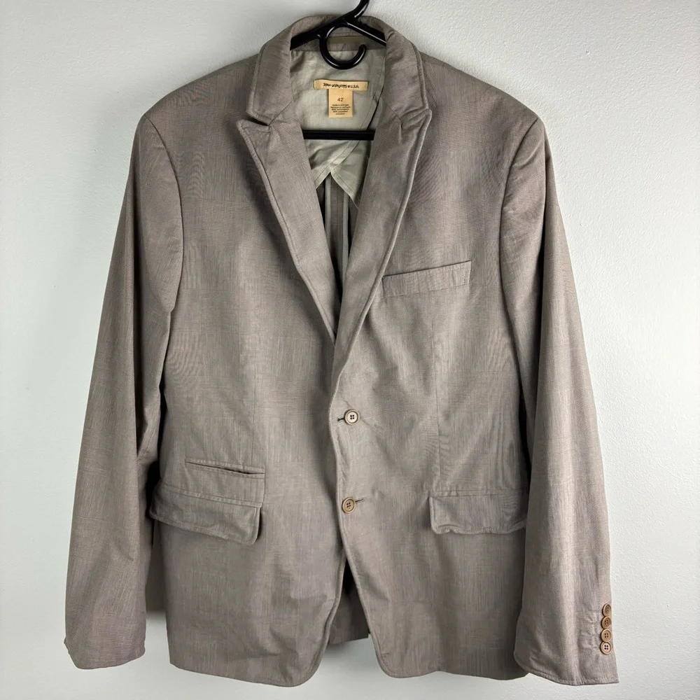 John Varvatos USA Blazer Men’s Size 42 Jacket Wire Inserts Casual Sport Coat